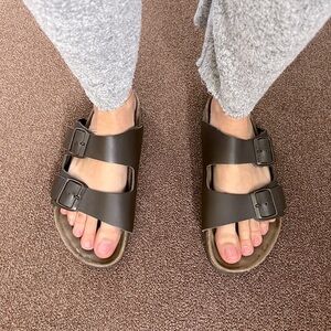 Brown Birkenstocks